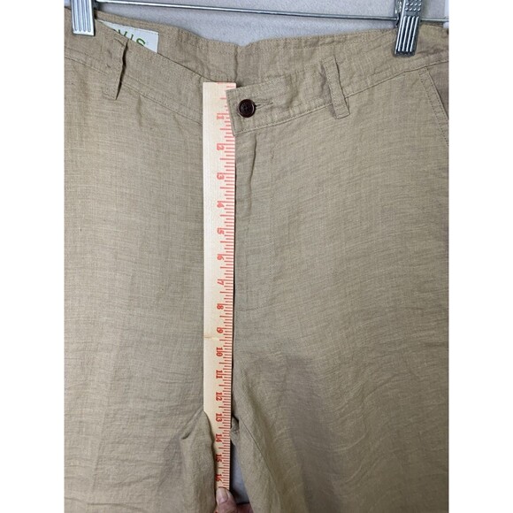 Orvis Pants Mens 34x29 Beige 100% Linen Baggy Straight Leg Lightweight Vacation - Picture 7 of 8
